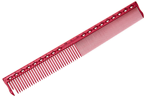 Расчёска для стрижки Y.S.park G45 pink, с линейкой, 22см, розовая