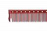 Расчёска для стрижки Y.S.park G45 red, c линейкой на обушке, 22 см, красная