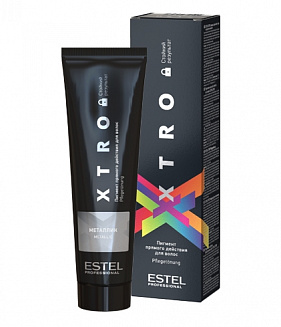 Estel Professional пигмент прямого действия для волос  Xtro black металлик 100 мл