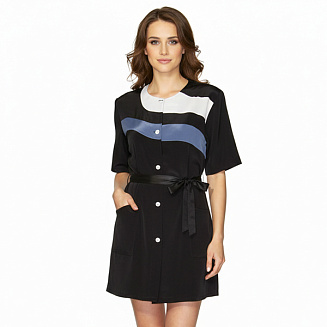 Халат парикмахерский Niagara черный  размер XXL