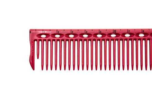 Расчёска для стрижки Y.S.park G45 pink, с линейкой, 22см, розовая