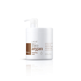 Аргановая увлажняющая маска Bio-Argan Hydrating Mask, LAKME, 1000 мл.