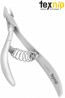 TexNip. Кусачки для кутикулы. Лезвие 5 мм. Спиральная пружина Ручная заточка.