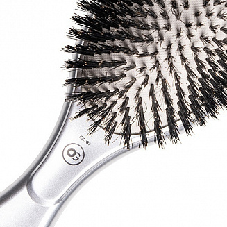 Щётка для волос EXPERT CARE OVAL Boar Bristles Silver с натуральной щетиной