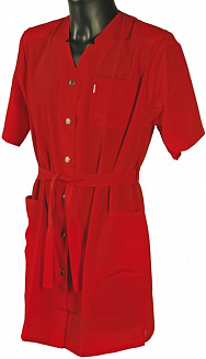 Халат  красный  косметол. XXXL