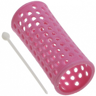 Бигуди пластик розовые 28 мм 10 шт SIBEL