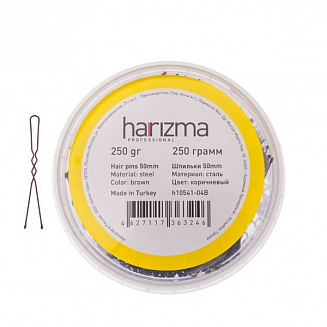 Шпильки 50 мм волна 250 гр коричневые Harizma