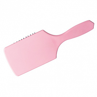 Щетка массажная Harizma Rainbow широкая розовая