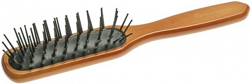 Щетка для волос массажная деревянная прямоугольная малая EUROSTIL
