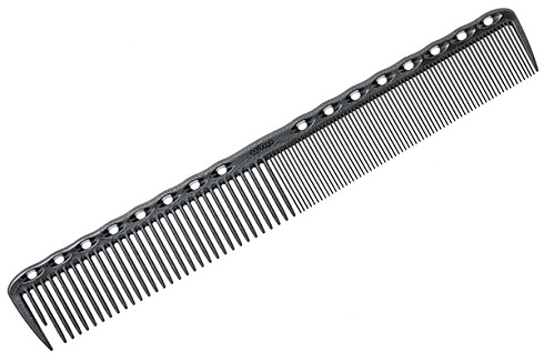 Расчёска для стрижки Y.s.park 336 carbon, черная, 19 см, карбон