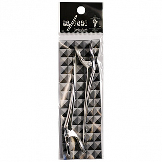 Зажимы для волос Y.S.park Clip L, 2 шт, серебристый,10см, аллюминий