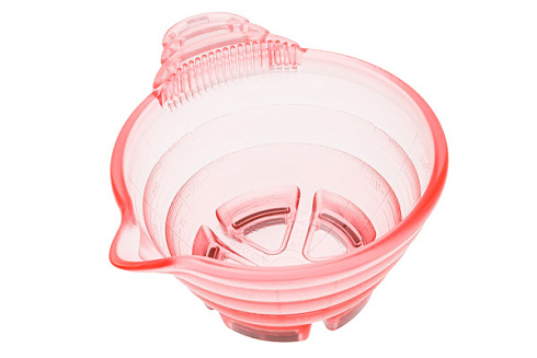 Миска для окрашивания Y.s.park Ptb Pink Pro Tint Bowl, прозрачный розовый, внутри с мерной шкалой, 350 мл