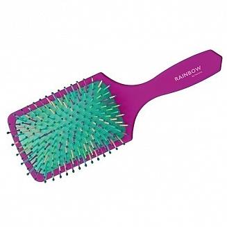 Щетка массажная Harizma Rainbow широкая пурпурная