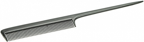 Расчёска пластиковый хвостик , 20,5 см черная TITANIA