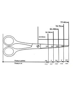 Ножницы прямые Kiepe Coiffeur Super Line 7,0, арт. 277-7,0, матовые, с микронасечками