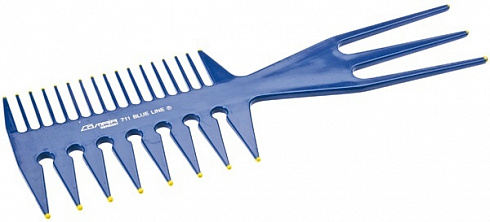 Расчёска синяя для окраски, укладки, Comair