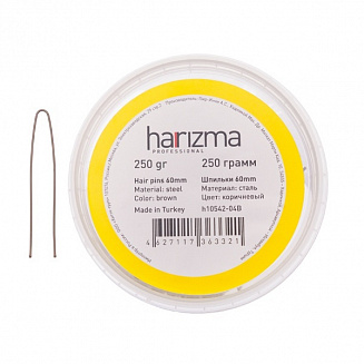 Шпильки 60 мм прямые 250 гр коричневые Harizma