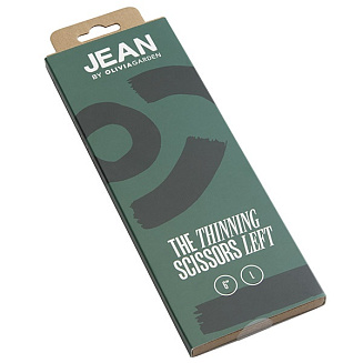 Ножницы филировочные Olivia Garden Jean ID2200 , для левшей, черные, длина полотна- 6,35