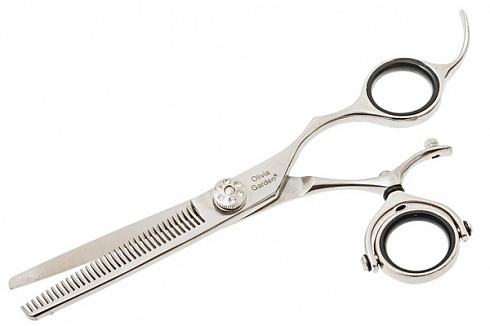 Филировочные ножницы Olivia Garden Swivelcut 6.35, SH-SW1PC-TR63J, 36 зубцов, с поворотным кольцом для большого пальца
