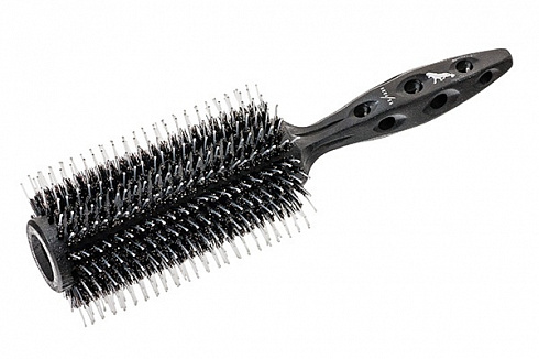 Термобрашинг для волос Y.S.park 650 Carbon Tiger Brush, диаметр- 67 мм, натуральная щетина кабана и нейлон, ручка-карбон