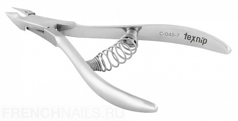TexNip. Кусачки для кутикулы. Лезвие 7 мм. Спиральная пружина. Ручная заточка
