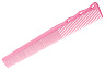 Расчёска для стрижки Y.s.park 232 pink, супергибкая, для коротких стрижек, розовая, 16.7 см