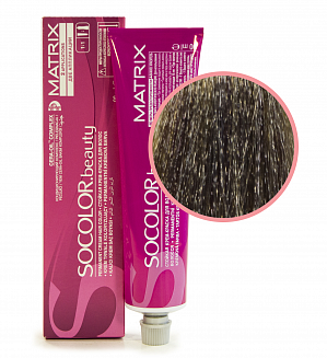 Краска для волос  Matrix Socolor Beauty 7AV, блондин пепельно-перламутровый, перманентная, 90 мл