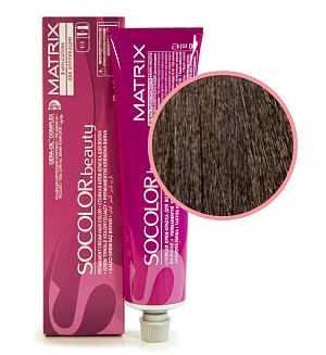 Краска для волос Matrix Socolor Beauty 5BC, светлый шатен коричнево-медный, перманентная, 90 мл
