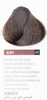 Краска для волос Lakme Chroma 5/61, светлый шатен коричнево-пепельный, безаммиачная, перманентная, 60 мл