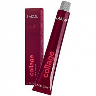 Краска для волос Lakme Collage new 6/61, темный блондин, интенсивный коричнево-пепельный, 60мл