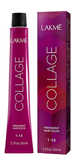 Краска для волос Lakme Collage 9/60, очень светлый блондин коричневый, перманентная, 60 мл