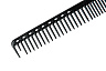 Расческа для стрижки Y.S.park G33 soft carbon, 23 см, с линейкой на обушке, редкозубая, черная