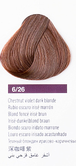 Краска для волос Lakme Chroma 6/26, тёмный блондин фиолетово-коричневый, безаммиачная, перманентная, 60 мл