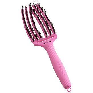 Щетка для волос Olivia Garden Fingerbrush BoarNylon_2024 Bubble Pink ID1844
