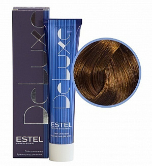 Estel Professional 6/47 краска-уход  Deluxe, темно-русый медно-коричневый 60 мл