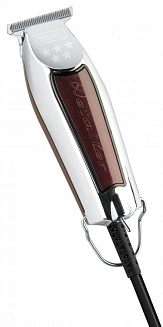 Машинка для окантовки Wahl Wide Detailer 8081-1216, триммер, питание-сеть, 3 насадки, серебристый/ бордовый