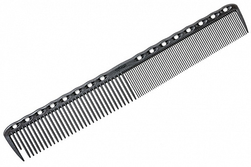 Расчёска для стрижки Y.s.park 336 carbon, черная, 19 см, карбон