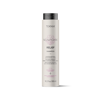 Шампунь Lakme Teknia Relief, арт. 44382, мицеллярный бессульфатный успокаивающий для чувствительной кожи головы, 300мл