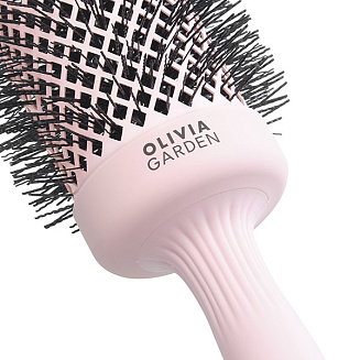 Термобрашинг Olivia Garden ID2224, Expert Blowout Speed XL Wavy Bristles Pastel Pink, 55 мм, розовый
