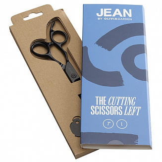 Ножницы для стрижки волос Olivia Garden Jean ID2190 , для левшей, черные, длина полотна- 7,0