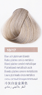 Краска для волос Lakme Chroma 10/17, очень светлый блондин пепельно-синий, безаммиачная, перманентная, 60 мл