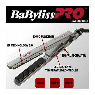 Щипцы-выпрямители BaByliss Pro с покрытием EP Technology 5.0 The Straightener