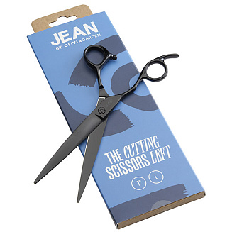 Ножницы для стрижки волос Olivia Garden Jean ID2190 , для левшей, черные, длина полотна- 7,0