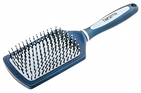 Щётка массажная-лопата большая, индиго Harizma