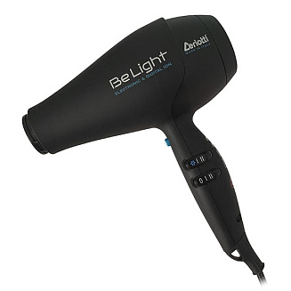 Фен для волос Ceriotti Be Light ElectrinicDigital Ion 3251, с цифровым мотором, черный матовый, 2300 Вт