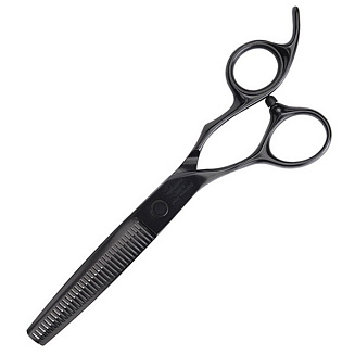 Ножницы филировочные Olivia Garden Jean ID2200 , для левшей, черные, длина полотна- 6,35