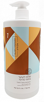 Шампунь для обьема Alan Hadash Tahitian Monoi для тонких волос , безсульфатный, 750 мл