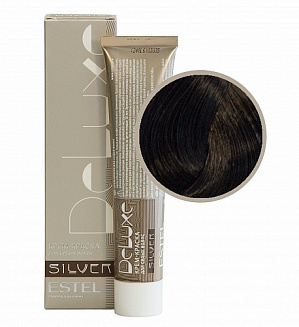 Estel Professional 4/0 крем-краска  Deluxe silver, шатен 60 мл