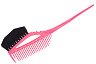 Кисточка для окрашивания с расчёской Y.s.park 640 pink, розовая, волнистая щетина