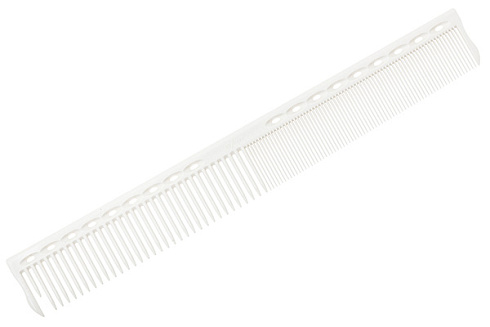 Расчёска для стрижки Y.s.park 345 white, белая, длина- 22 см, ширина- 3 см